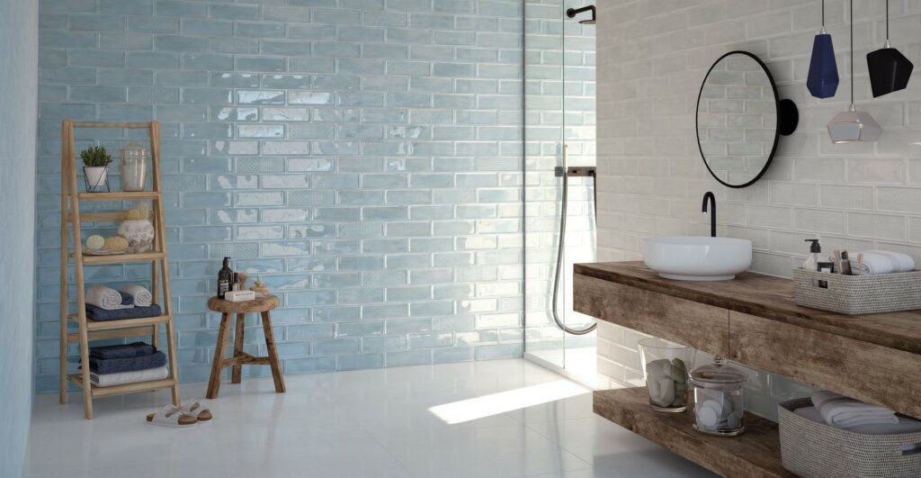 Water-resistant tile options for bathrooms