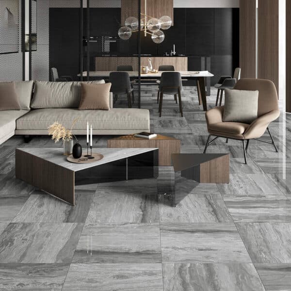 Diverse flooring tile selections